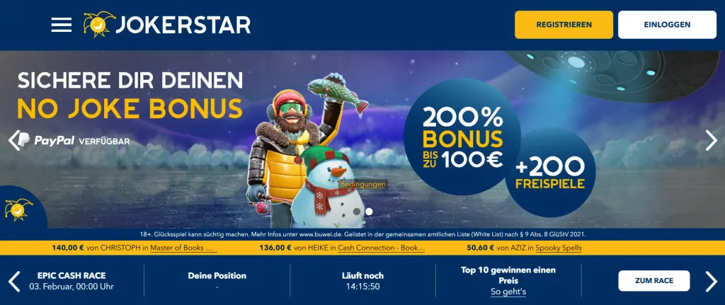 Vorteile von Jokerstar Jokerstar